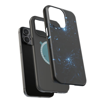 Galaxy Phone Case - Aesthetic iPhone Case | Blue Abstract Energy Design | Gifts for Him/Her | Sci-Fi Tech Vibes