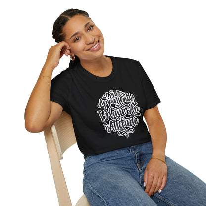 "So Apparently I Have an Attitude" Funny & Sarcastic T-Shirt – Witty Confidence Tee for the Bold, Chill, and Slightly Defiant