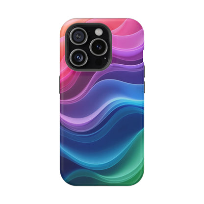 Pastel Wave Phone Case - Aesthetic iPhone Case | Lavender & Blue Gradient Design | Gifts for Her | Unique Art Print
