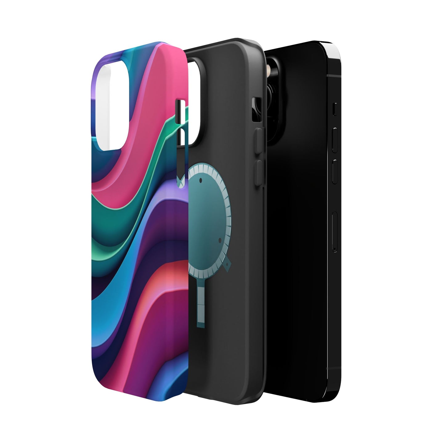 Aesthetic Wave Phone Case - Colorful iPhone Case, Ocean Gift Idea, Trendy Summer Accessory