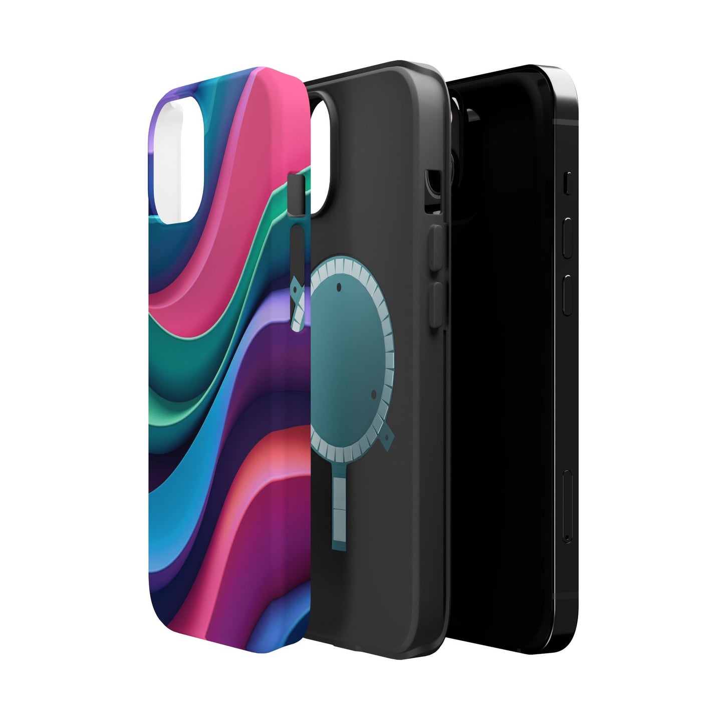 Aesthetic Wave Phone Case - Colorful iPhone Case, Ocean Gift Idea, Trendy Summer Accessory
