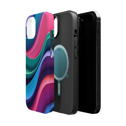 Aesthetic Wave Phone Case - Colorful iPhone Case, Ocean Gift Idea, Trendy Summer Accessory