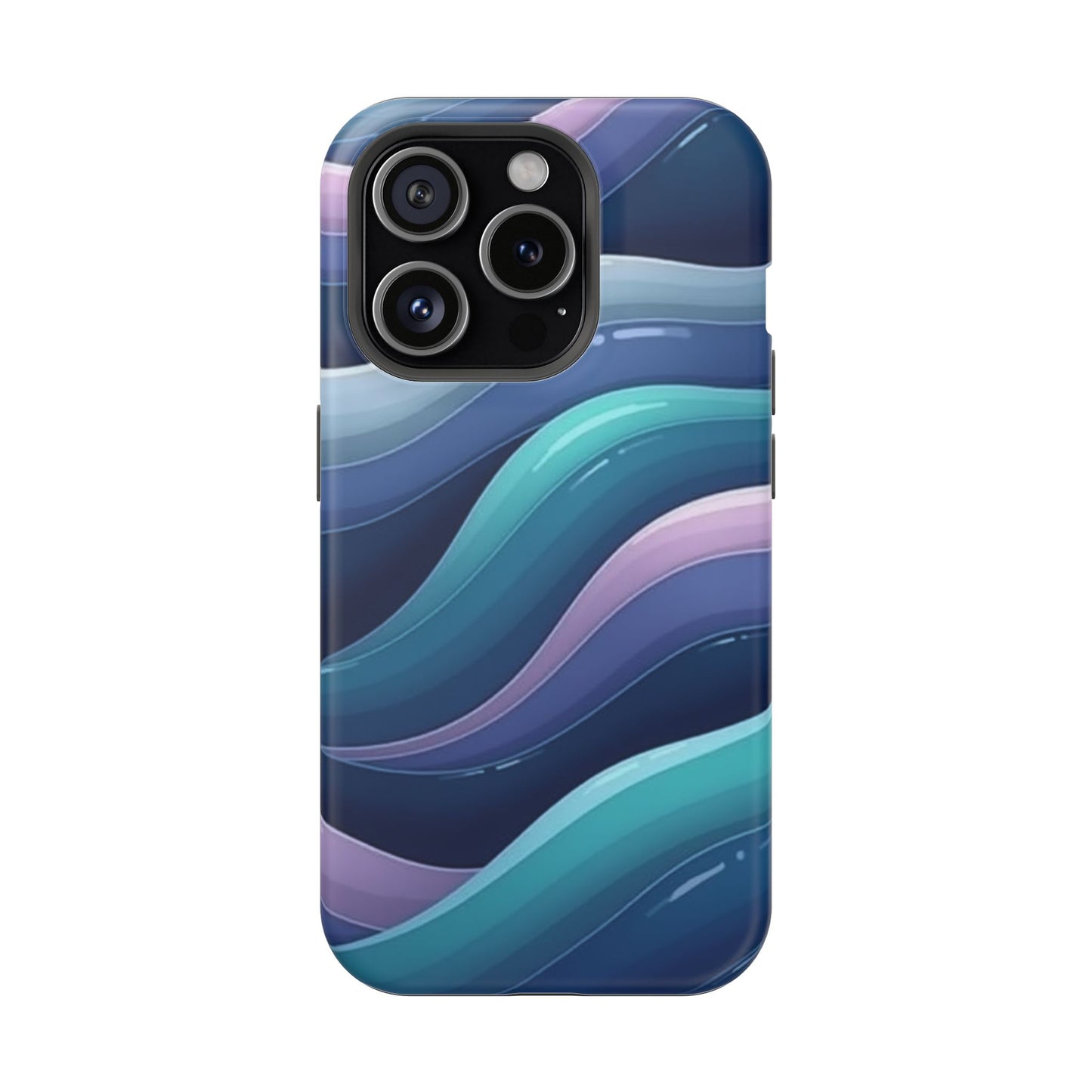 Blue Wave Phone Case - Aesthetic iPhone Case | Dark Moody Gradient Design | Gifts for Her | Unique Art Print