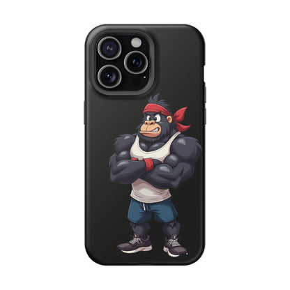 Red Band Gym Gorilla Phone Case – Fierce Style Meets Tough Protection