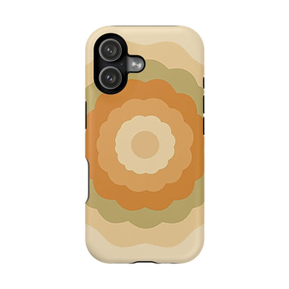 Retro Bloom iPhone Case - 70s Floral Design, Vintage Aesthetic Gift Idea