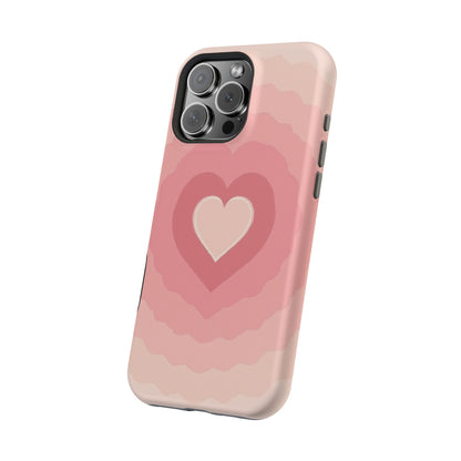 Pink Layered Heart iPhone Case - Cute Aesthetic Y2K Valentine's Gift