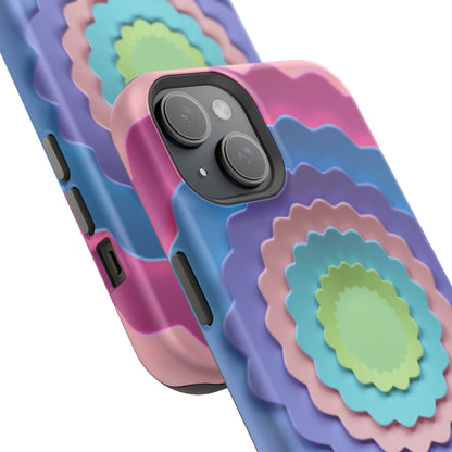 Layered Bloom iPhone Case - Pastel Flower Design, Cute Aesthetic Gift Idea
