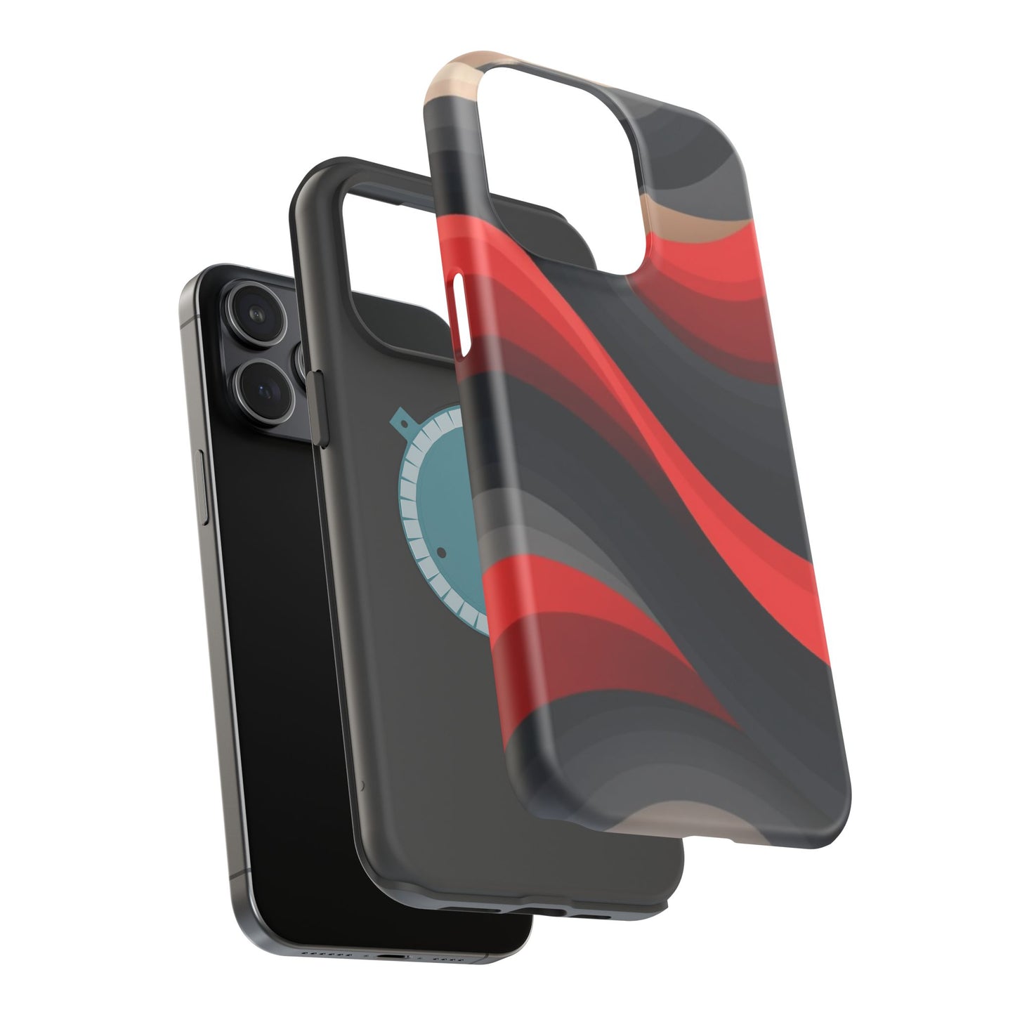 Dynamic Elegance Phone Case - Bold Wave Design | Trendy Aesthetic Gift Idea