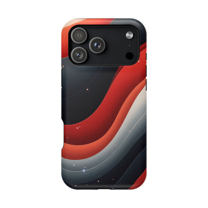 Celestial Waves iPhone Case - Galaxy Space Design, Aesthetic Gift Idea