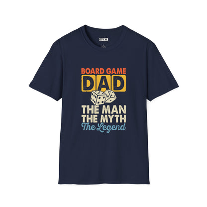 "Board Game Dad" Funny & Trendy Graphic Tee – Perfect Gift for Gamer Dads, Family Night Lovers & Game Night Champions
