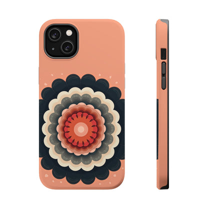 Earth Tone Mandala iPhone Case - Bohemian Floral Design, Aesthetic Gift Idea