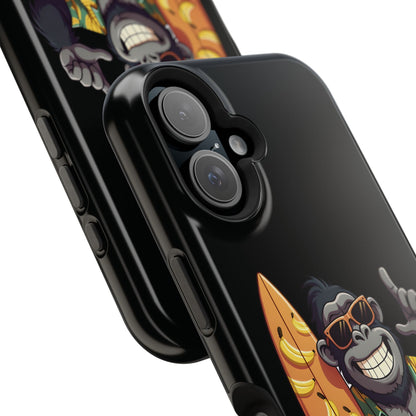 Banana Vibes Surf Gorilla Phone Case – Tropical Chill Meets Jungle Fun
