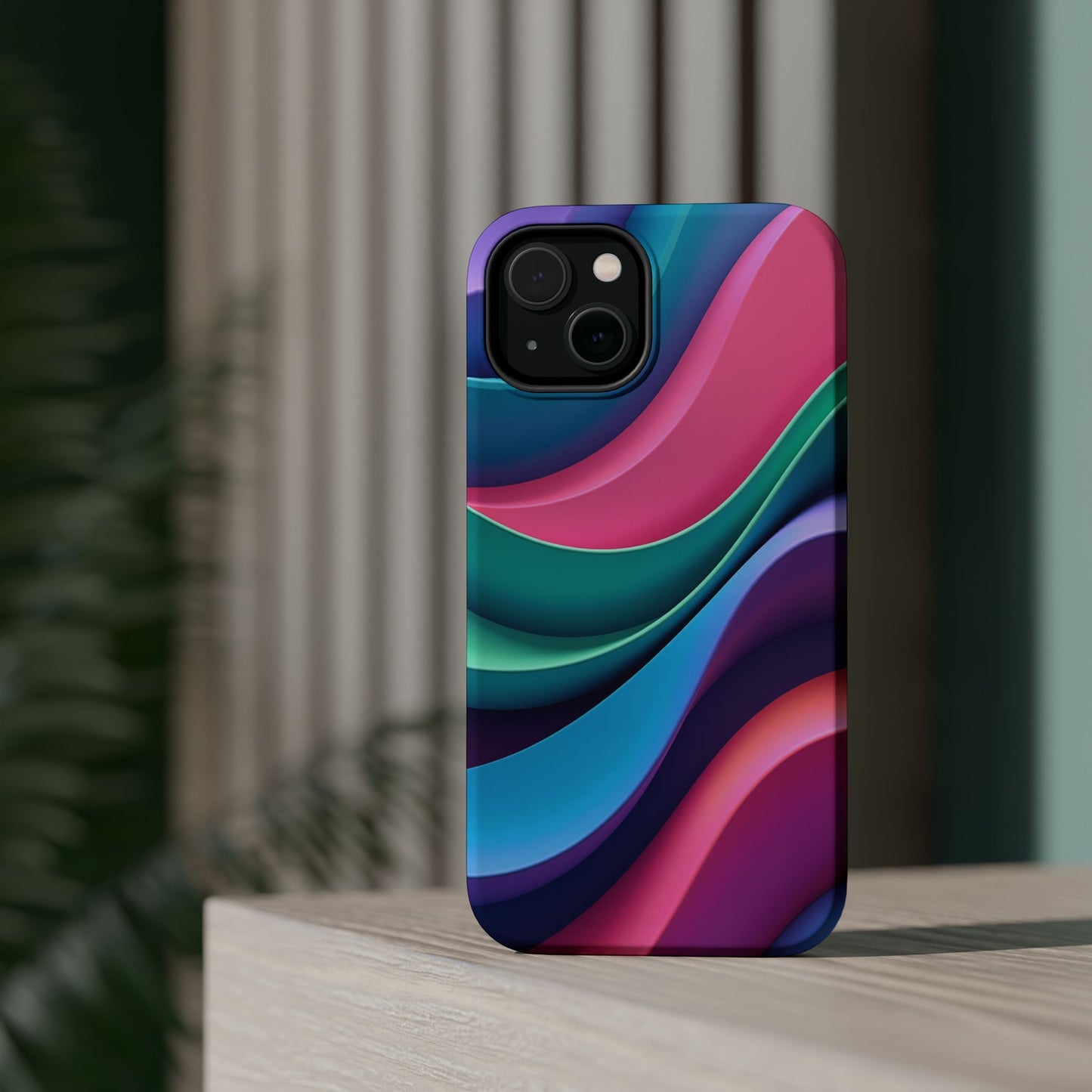 Aesthetic Wave Phone Case - Colorful iPhone Case, Ocean Gift Idea, Trendy Summer Accessory