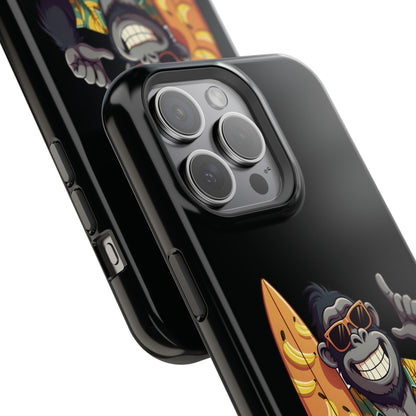 Banana Vibes Surf Gorilla Phone Case – Tropical Chill Meets Jungle Fun