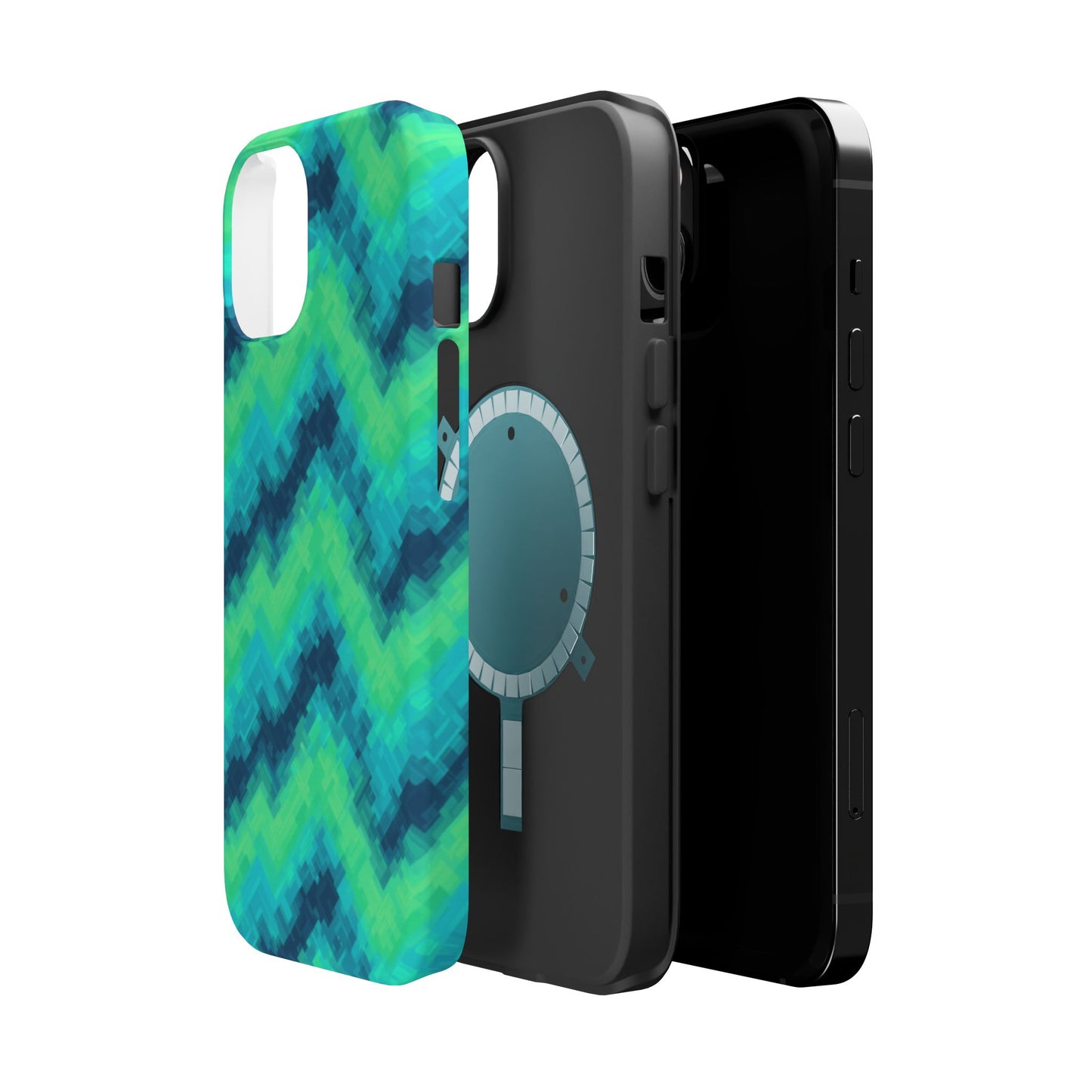 8-Bit Wave Phone Case for iPhone | Retro Pixel Art Slim Protective Cover