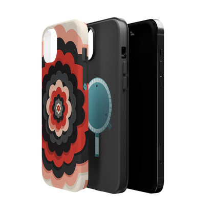 Floral Phone Case - Retro Flower iPhone Case, Aesthetic Gift Idea, Cute Pink Design