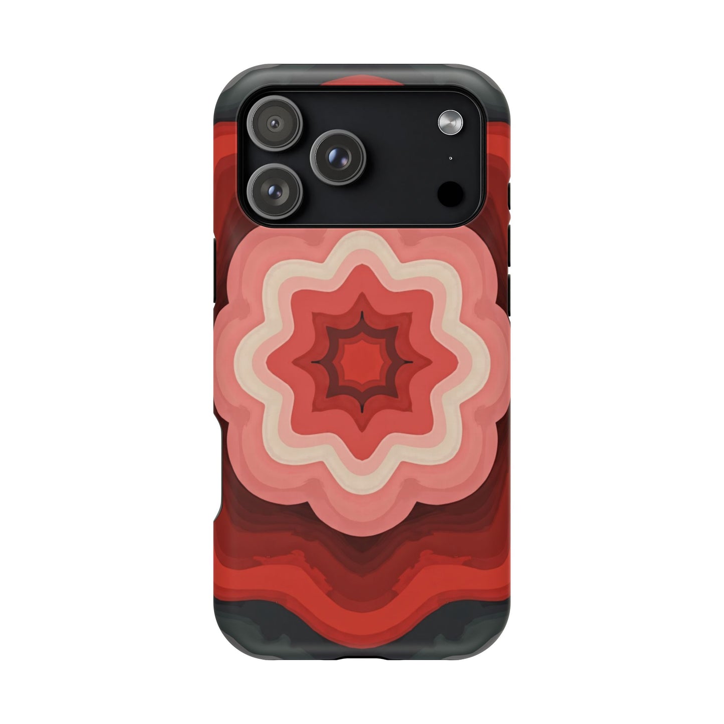 Retro Flower Phone Case - Aesthetic iPhone Case, 70s Inspired Gift, Groovy Pattern Design