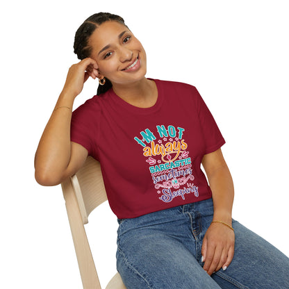 Funny Sarcastic Shirt - Sleepy Tee, Witty Graphic T-Shirt, Gift for Sarcastic People, Black Aesthetic Clothing