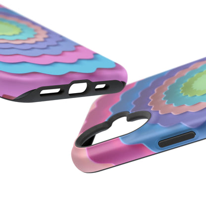 Layered Bloom iPhone Case - Pastel Flower Design, Cute Aesthetic Gift Idea