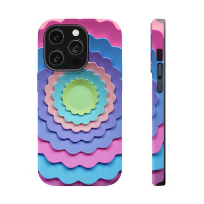 Layered Bloom iPhone Case - Pastel Flower Design, Cute Aesthetic Gift Idea
