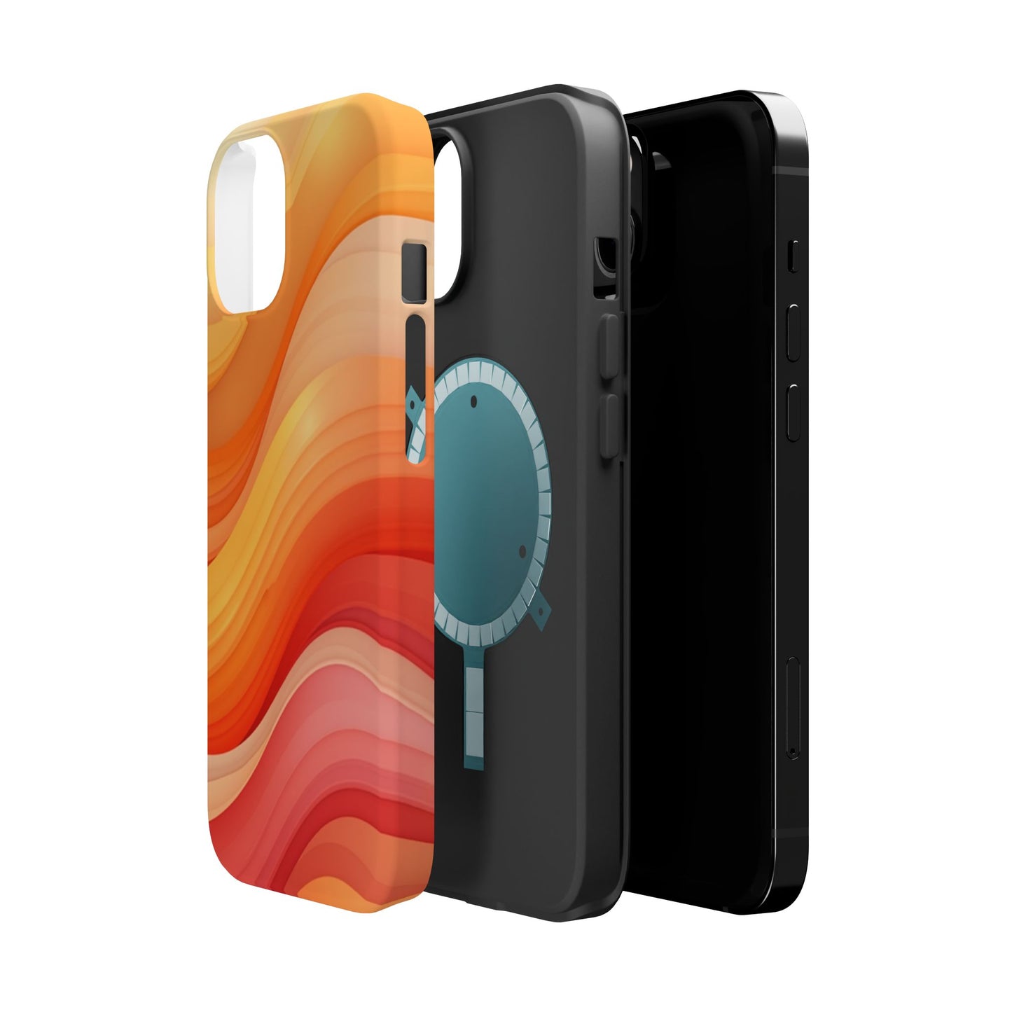 Sunset Phone Case - Aesthetic iPhone Case | Warm Gradient Wave Design | Gifts for Her | Beachy Summer Vibes