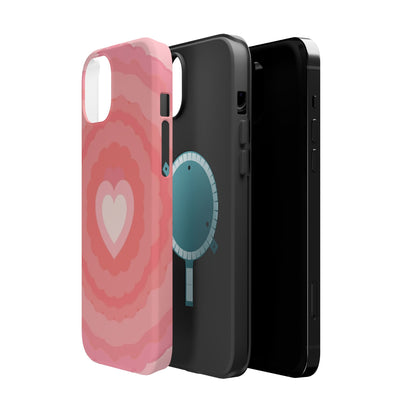 Heart Ripple iPhone Case - Cute Pink Aesthetic - Kawaii Gift for Her