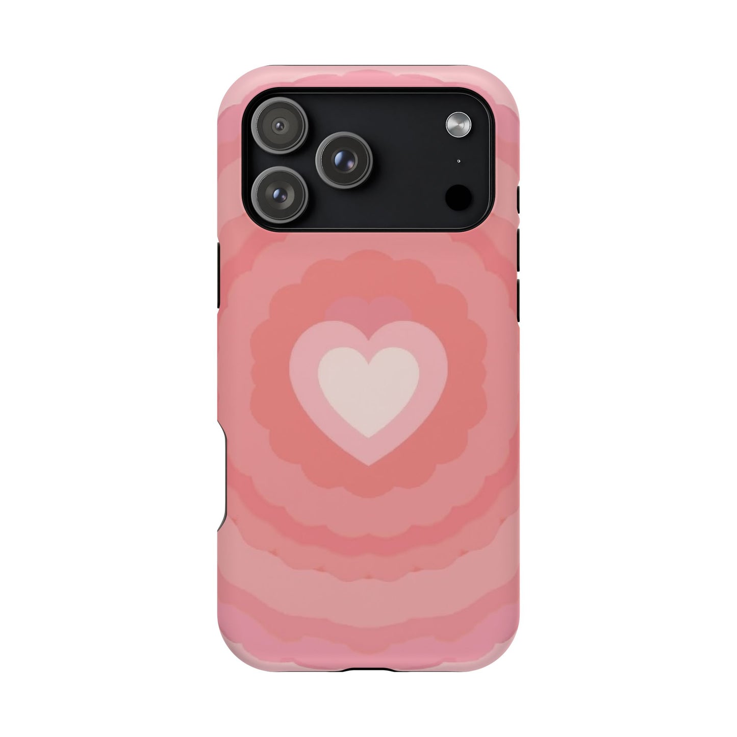 Heart Ripple iPhone Case - Cute Pink Aesthetic - Kawaii Gift for Her
