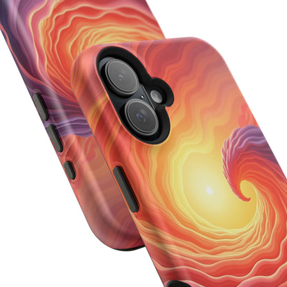 Sunburst Wave iPhone Case - Ocean Sunset Design, Aesthetic Beach Gift Idea