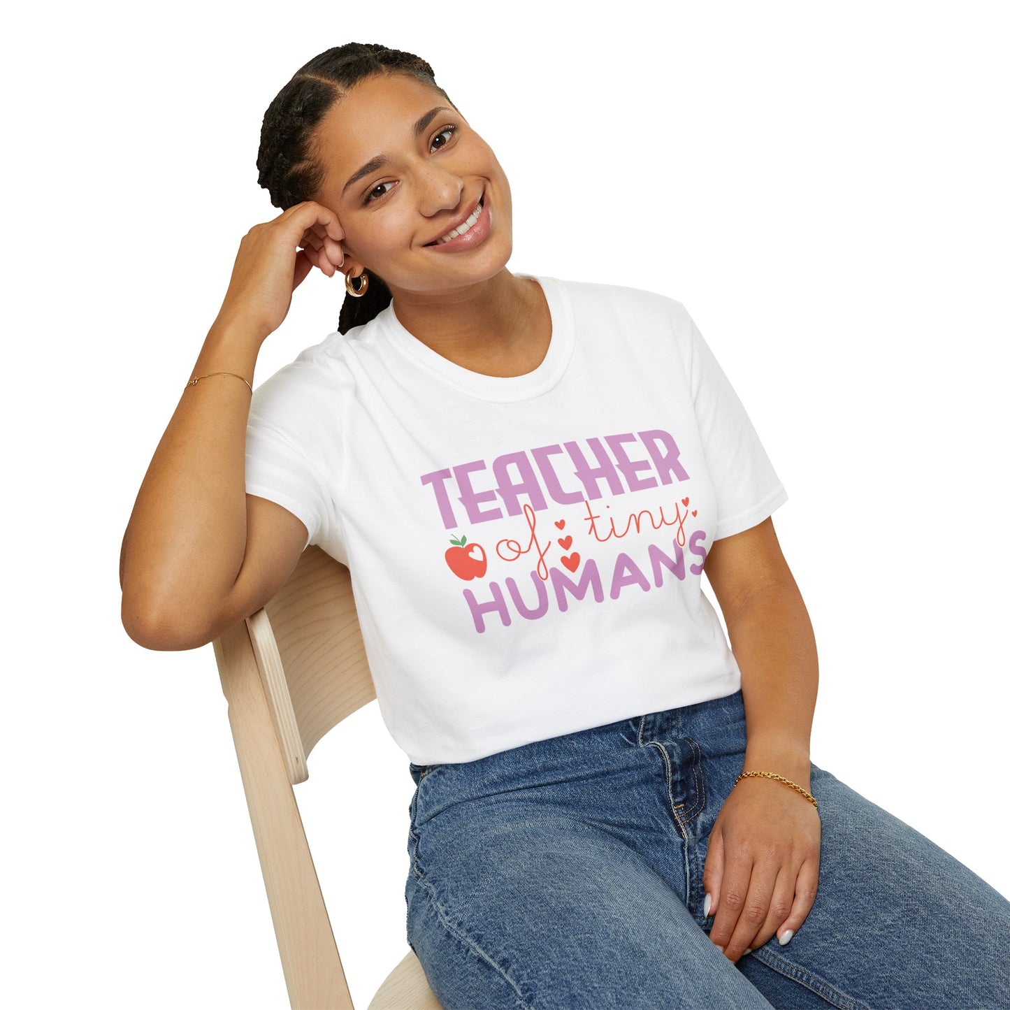 Teacher Appreciation Gift - “Teacher of Tiny Humans” Cute Tee, Preschool Teacher Shirt, Kindergarten Educator Gift