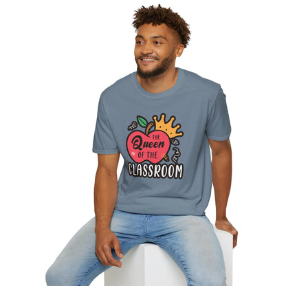 Teacher Shirt - Queen of the Classroom Tee, Gift for Teachers, Appreciation Gift, Cute Educator Graphic Top, Back to School Outfit