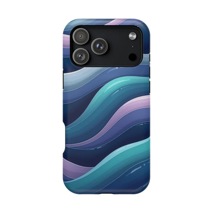 Blue Wave Phone Case - Aesthetic iPhone Case | Dark Moody Gradient Design | Gifts for Her | Unique Art Print