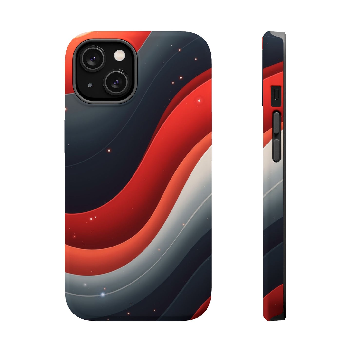 Celestial Waves iPhone Case - Galaxy Space Design, Aesthetic Gift Idea