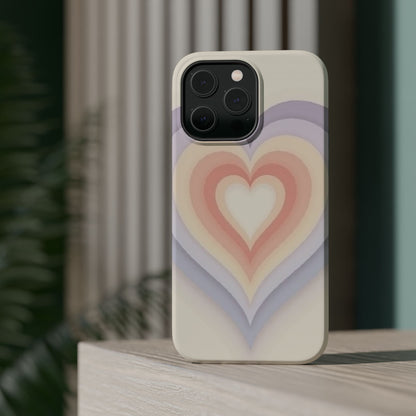 Radiant Heart iPhone Case - Pastel Layered Design - Cute Y2K Aesthetic Gift