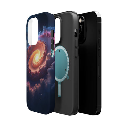 Ethereal Spiral Galaxy Phone Case for iPhone | Dreamy Aesthetic Slim Protective Cover