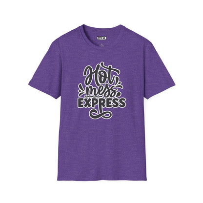 "Hot Mess Express" Funny & Bold T-Shirt – Ironic Confidence Tee for Chaotic, Cool, and Unapologetically You