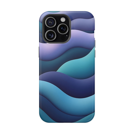 Blue Wave Phone Case - Aesthetic iPhone Case, Calming Gift Idea, Minimalist Summer Accessory