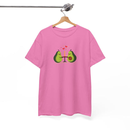 Cute Avocado Couple T-Shirt – “Avocuddles Date Night” – Funny Romantic Tee for Foodie Lovers & Veggie Fans