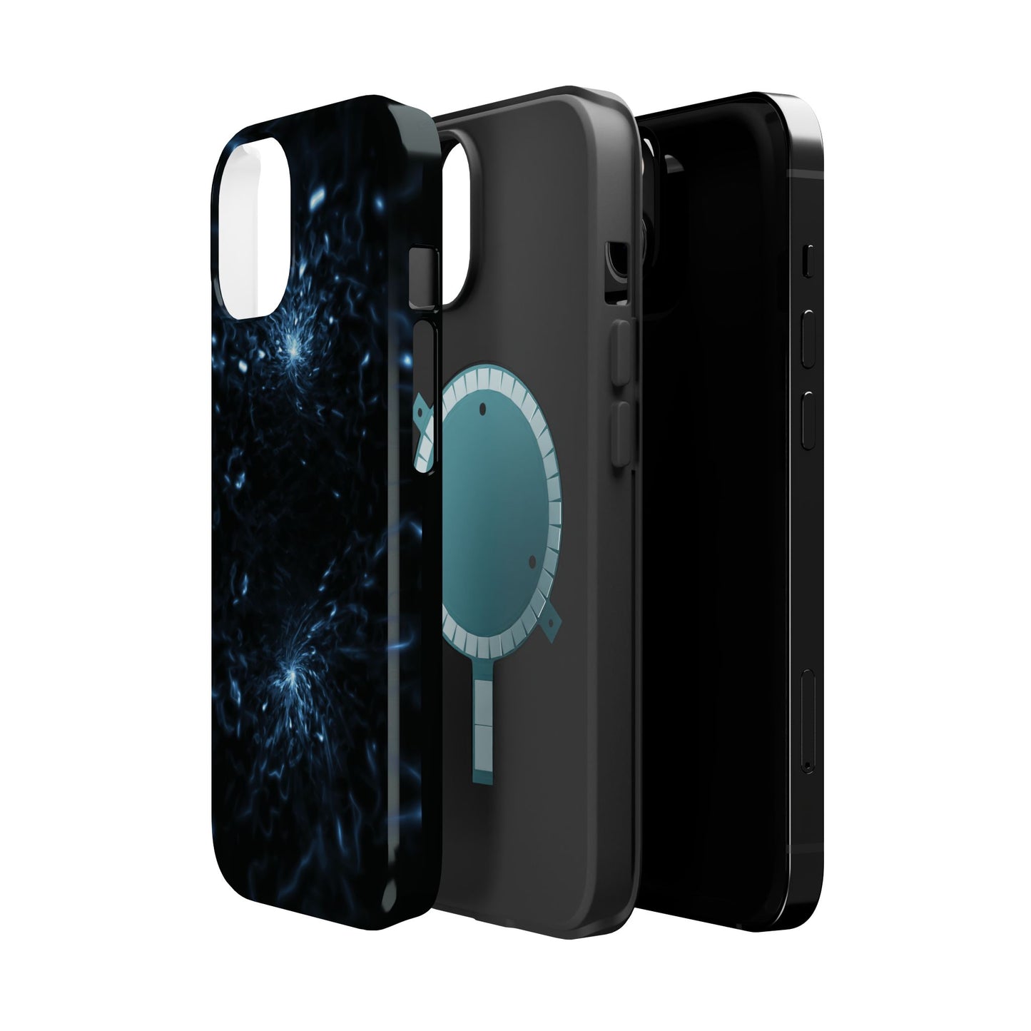 Galaxy Phone Case - Aesthetic iPhone Case | Blue Abstract Energy Design | Gifts for Him/Her | Sci-Fi Tech Vibes