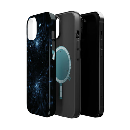Galaxy Phone Case - Aesthetic iPhone Case | Blue Abstract Energy Design | Gifts for Him/Her | Sci-Fi Tech Vibes