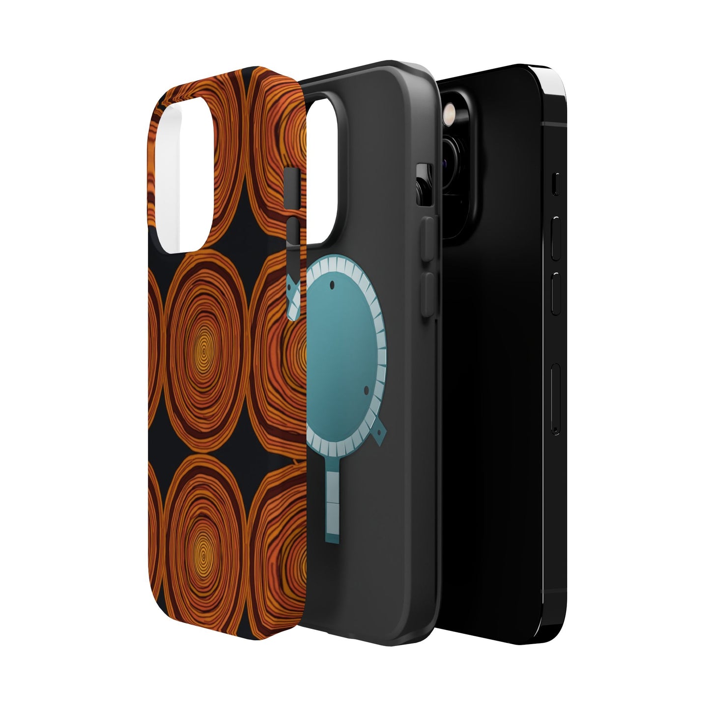 Rustic Swirl iPhone Case - Boho Wood Grain Pattern - Aesthetic Phone Accessories