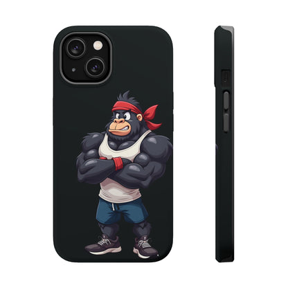 Red Band Gym Gorilla Phone Case – Fierce Style Meets Tough Protection