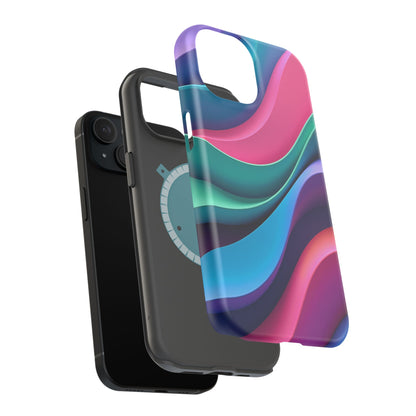 Aesthetic Wave Phone Case - Colorful iPhone Case, Ocean Gift Idea, Trendy Summer Accessory