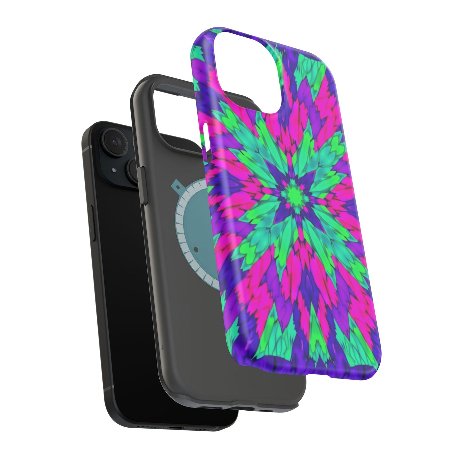 Psychedelic Mandala Phone Case - Trippy Art Gift | Colorful Flower Cases for iPhone Lovers