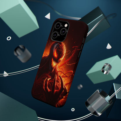 Fiery Alien Phone Case - Aesthetic iPhone Case | Sci-Fi Art Design | Gifts for Him | Unique Phone Accessories