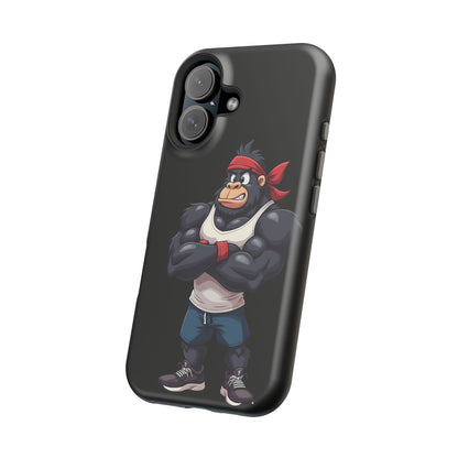 Red Band Gym Gorilla Phone Case – Fierce Style Meets Tough Protection
