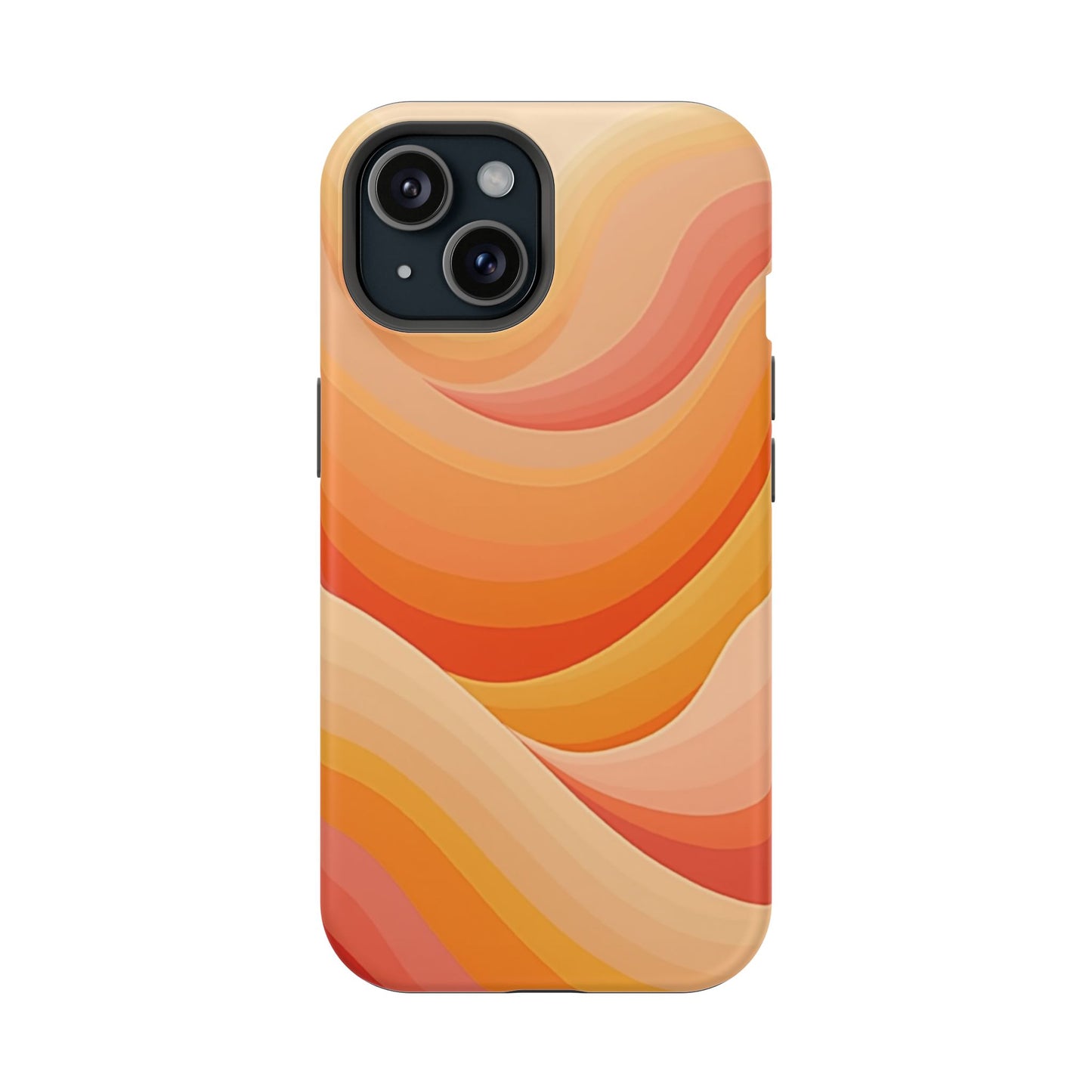 Retro Wave Phone Case - 70s Inspired Aesthetic | Orange Gradient iPhone Case | Gifts for Her | Vintage Style Sun Design