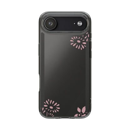 Elegant Floral Clear Phone Case – Minimalist Chic Protection