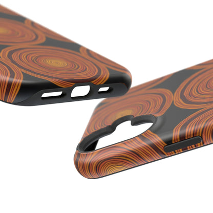 Rustic Swirl iPhone Case - Boho Wood Grain Pattern - Aesthetic Phone Accessories