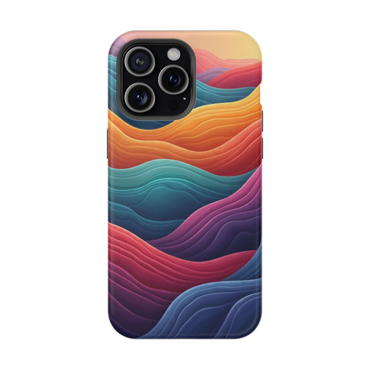 Abstract Wave Phone Case - Aesthetic iPhone Case, Pastel Gift Idea, Trendy Summer Accessory