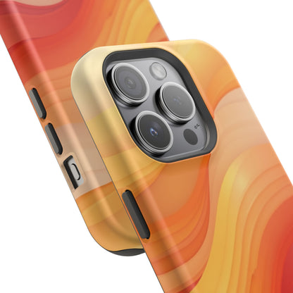 Sunset Phone Case - Aesthetic iPhone Case | Warm Gradient Wave Design | Gifts for Her | Beachy Summer Vibes